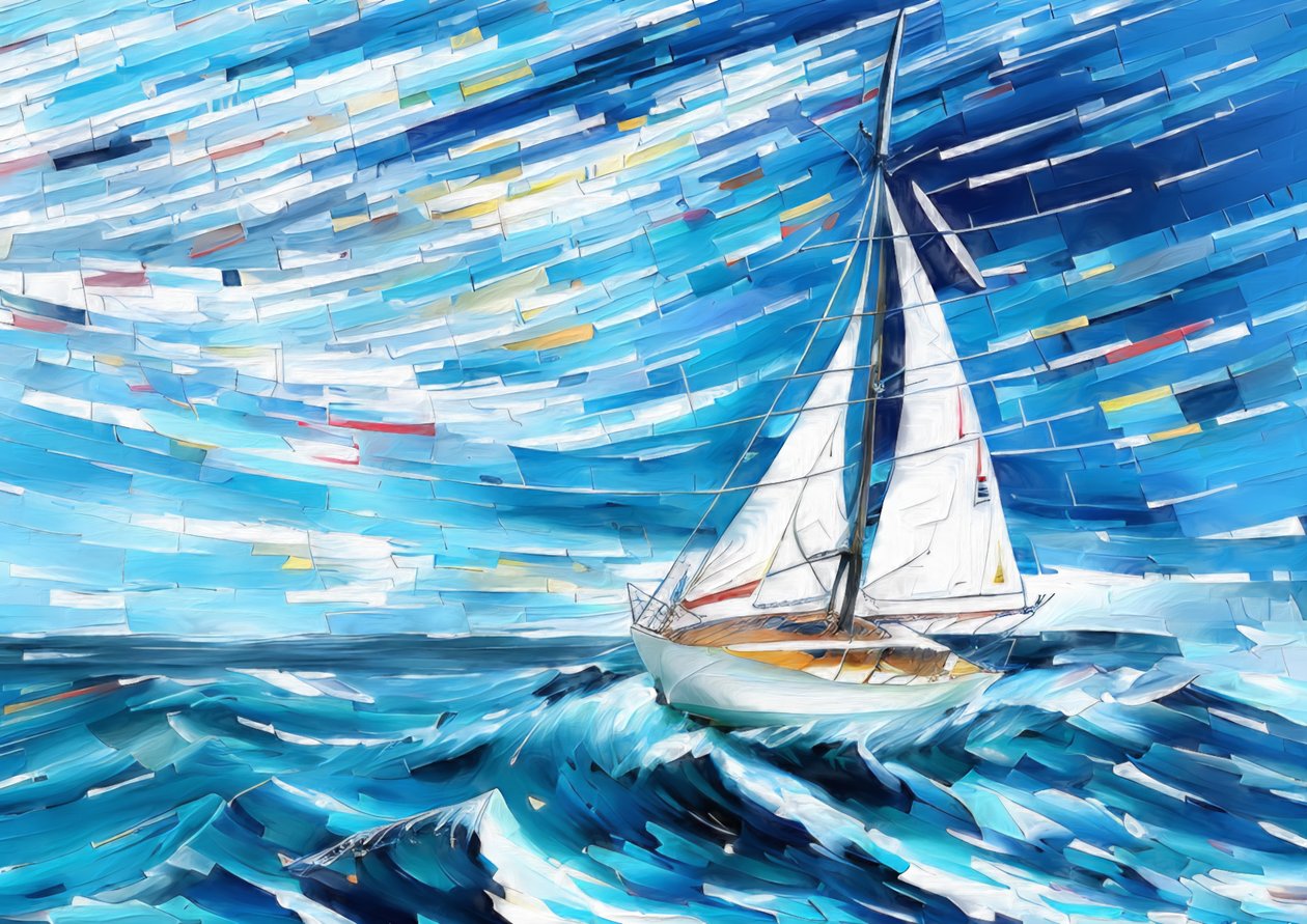 Ocean Sailing yacht_01 av Josef Johann Michel
