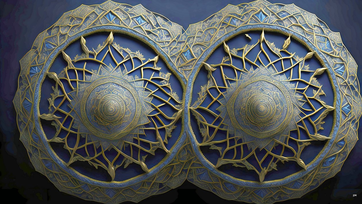 mandala: egyptiske elementer_01 av Josef Johann Michel