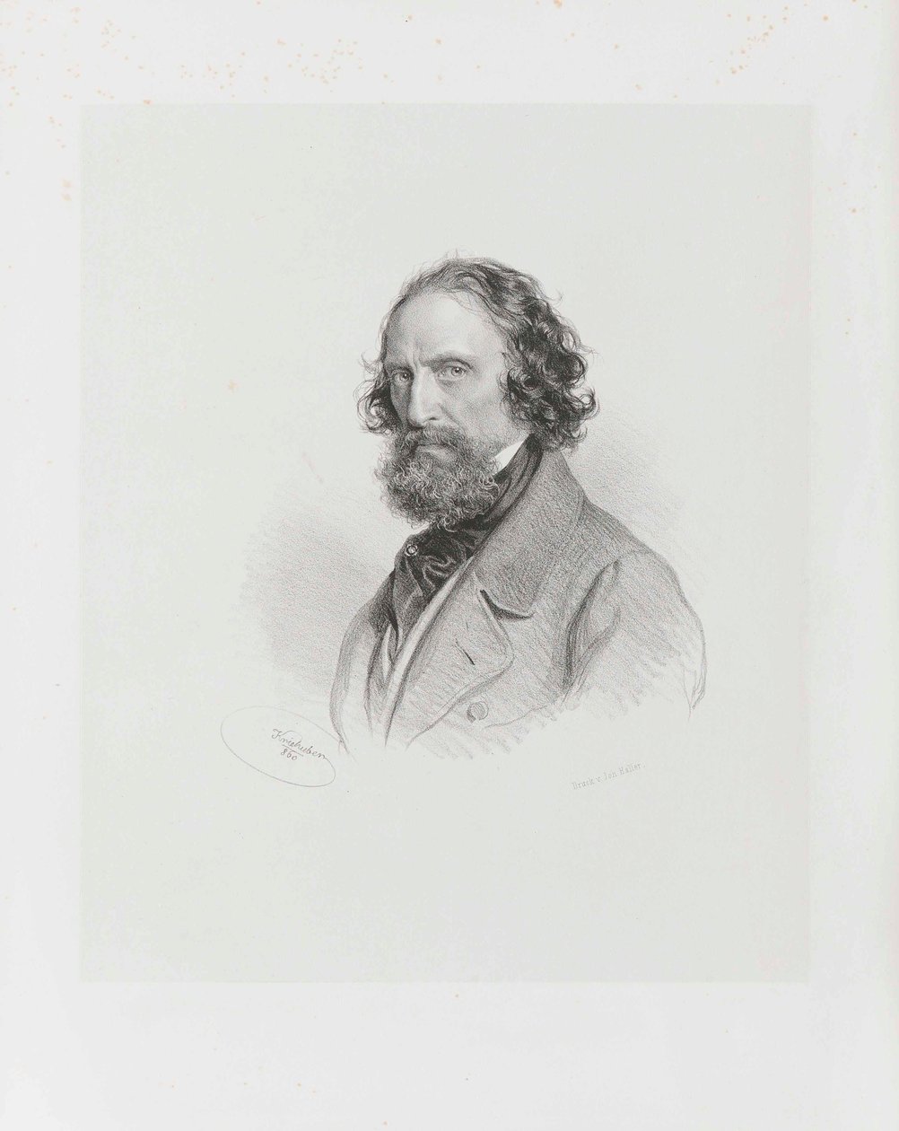 Selvportrett, 1860. av Josef Kriehuber