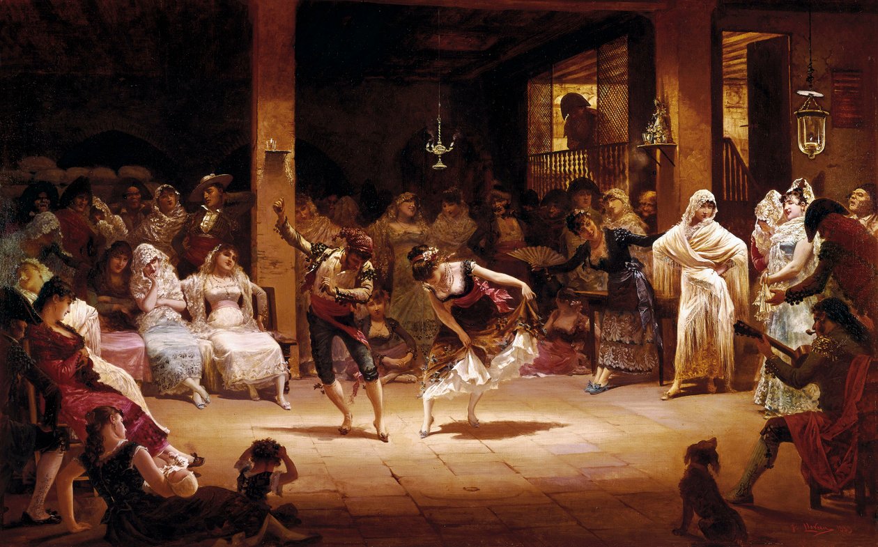 Oljelampens dans av Josep Llovera Bofill