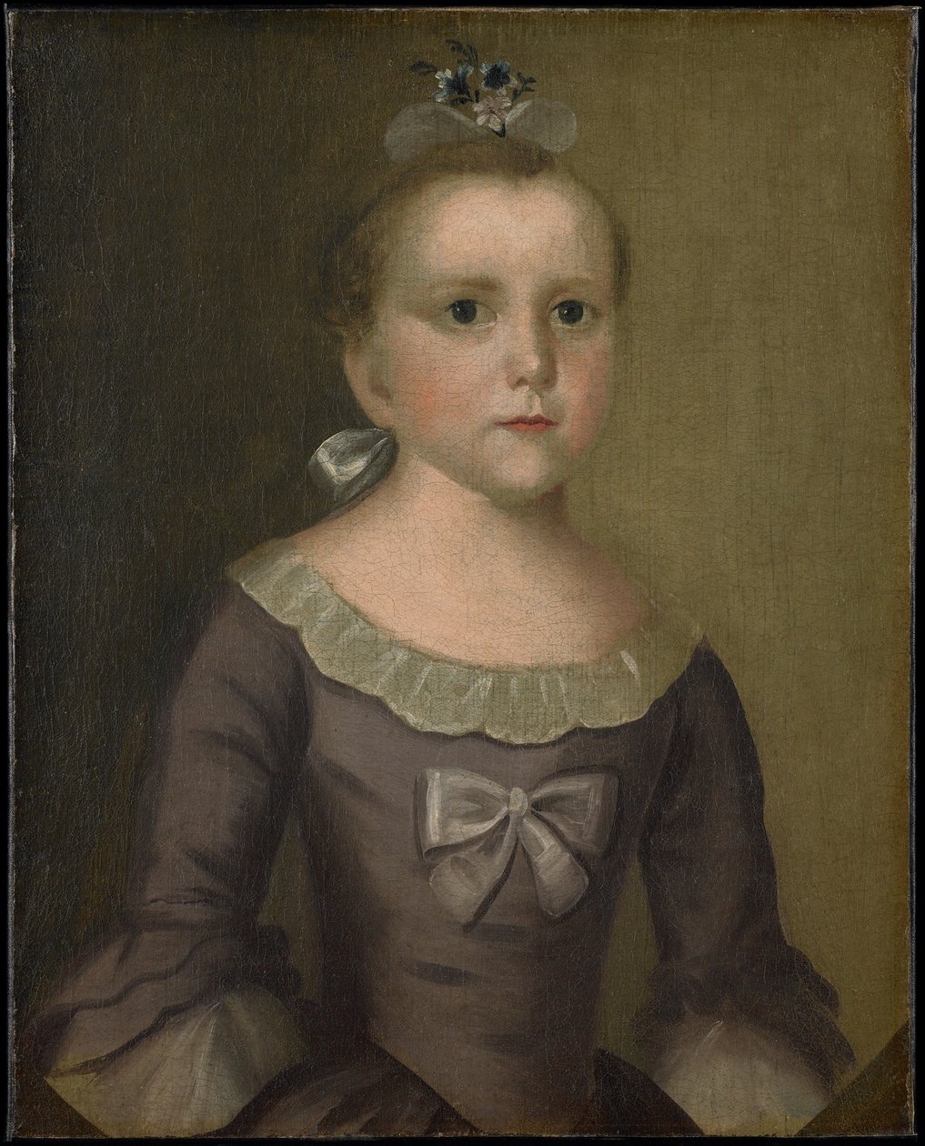 Portrett av Abigail Gowen, 1763 (olje på stoff) av Joseph Badger