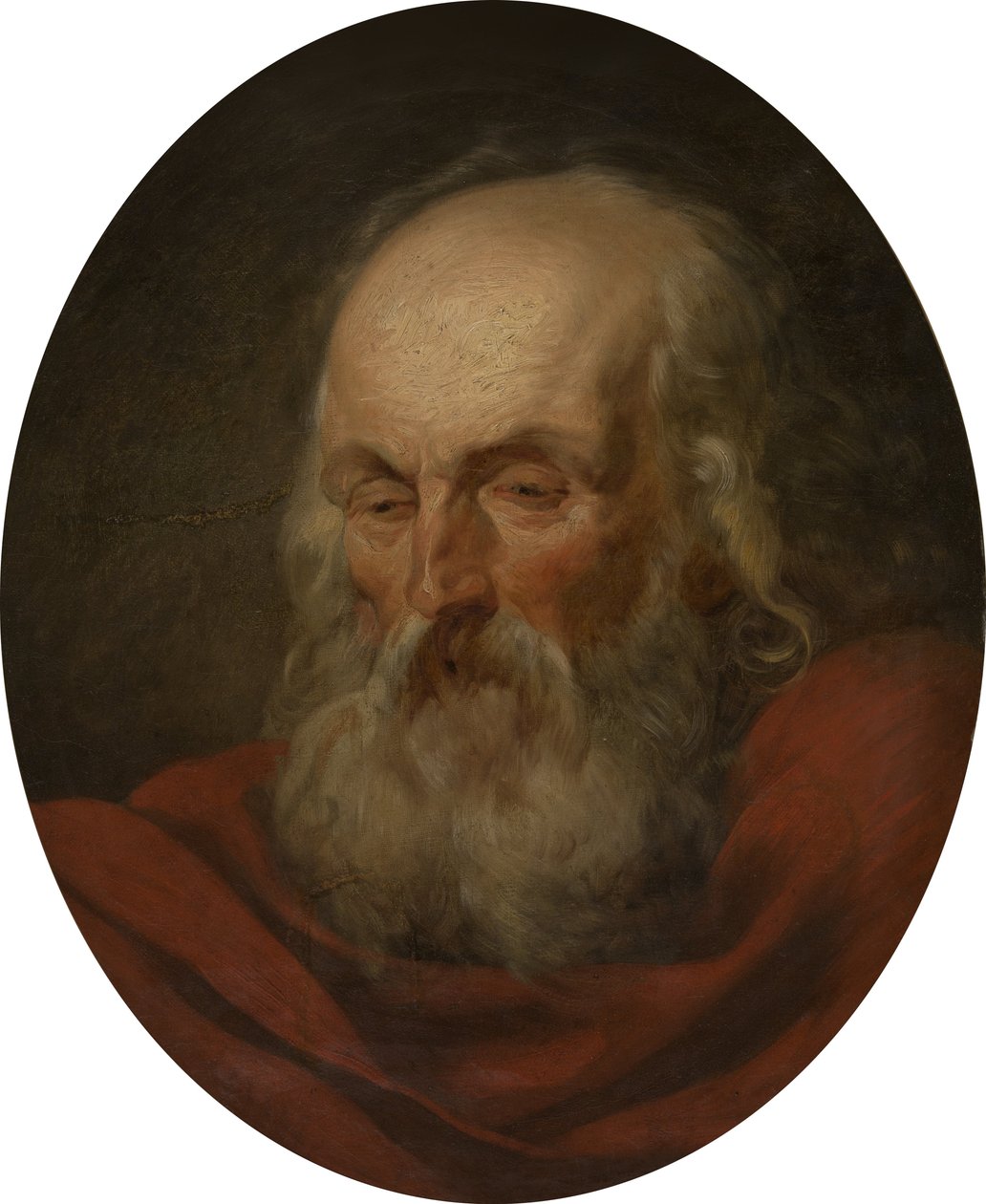 Hodet til en gammel mann av Joseph Benoît Suvée