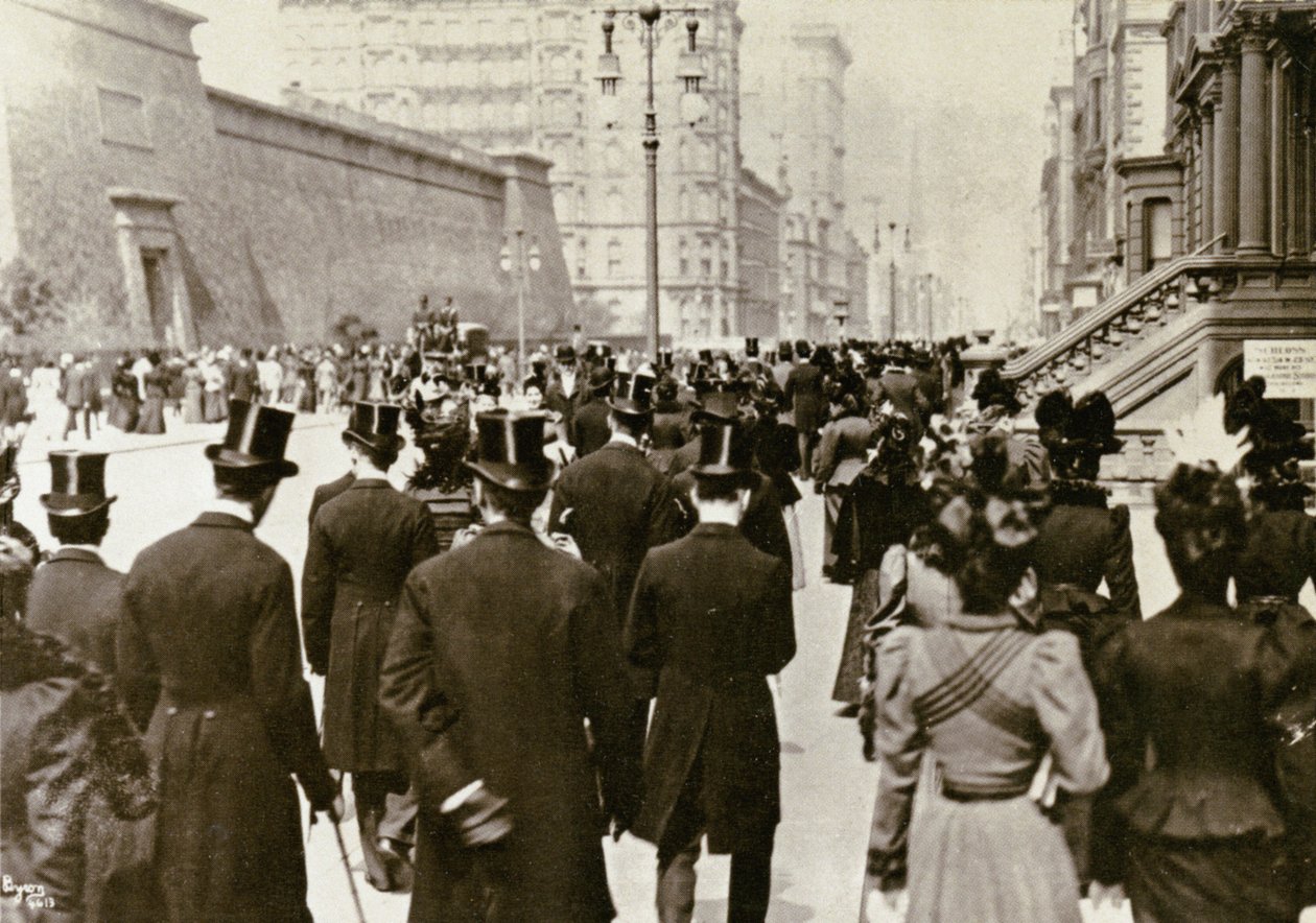 Påskedag på 5th Ave., New York City, 1898 av Joseph Byron