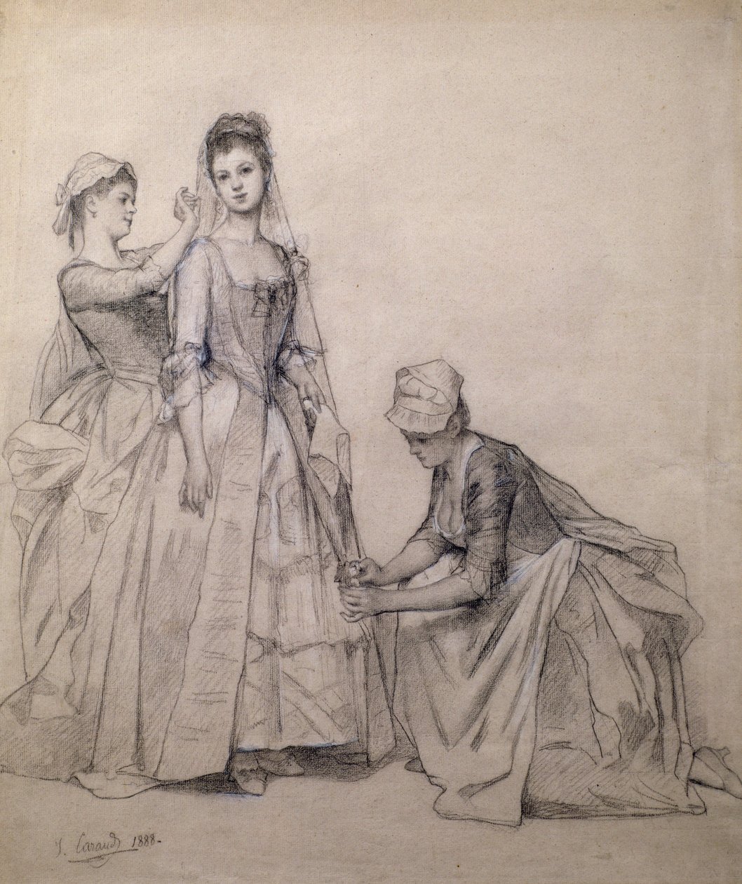 Behandle bruden (tegning) av Joseph Caraud
