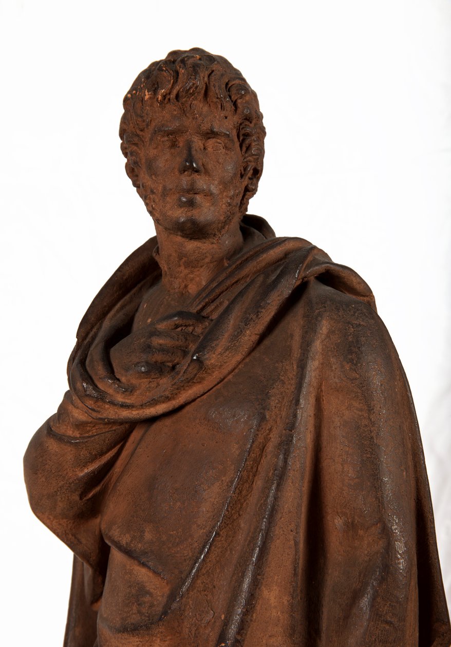 Selvportrett, til dekorasjon av graven hans på kirkegården i Loyasse, Lyon, ca. 1810 (terrakotta) av Joseph Chinard