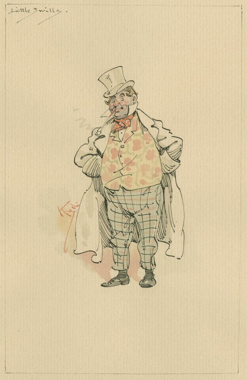 Little Swills, ca. 1920-tallet (penn og blekk med wc på papir) av Joseph Clayton Clarke