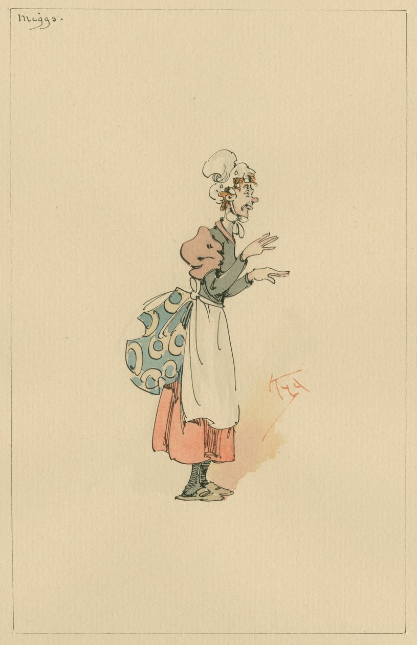 Miggs, ca. 1920-tallet (penn og blekk med wc på papir) av Joseph Clayton Clarke