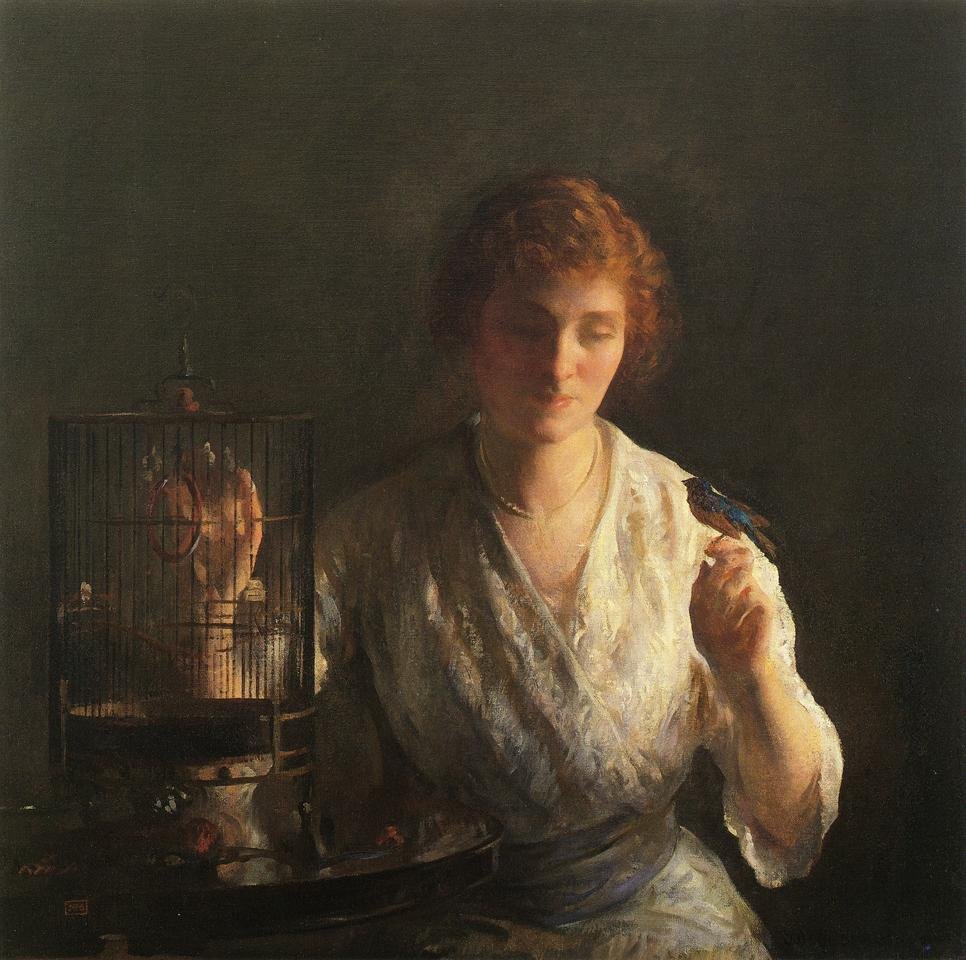 Blå fugl av Joseph DeCamp