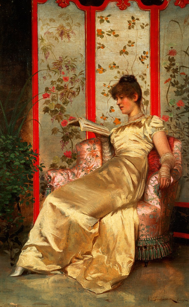 Lady Reading av Joseph Frederick Charles Soulacroix