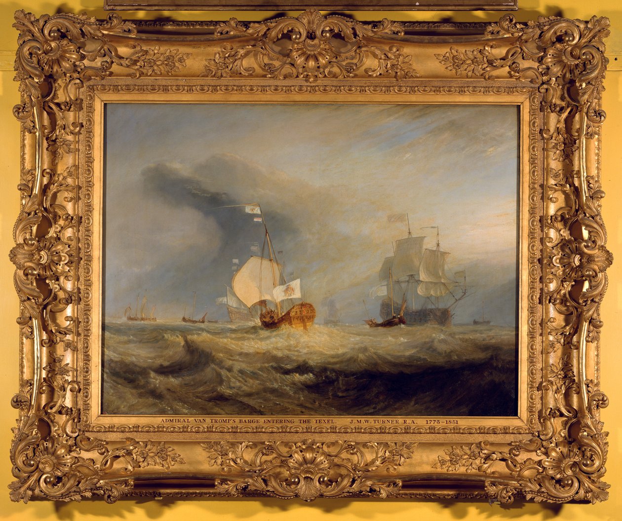 Admiral Van Tromps lekter ved inngangen til Texel, 1645, 1831 av Joseph Mallord William Turner