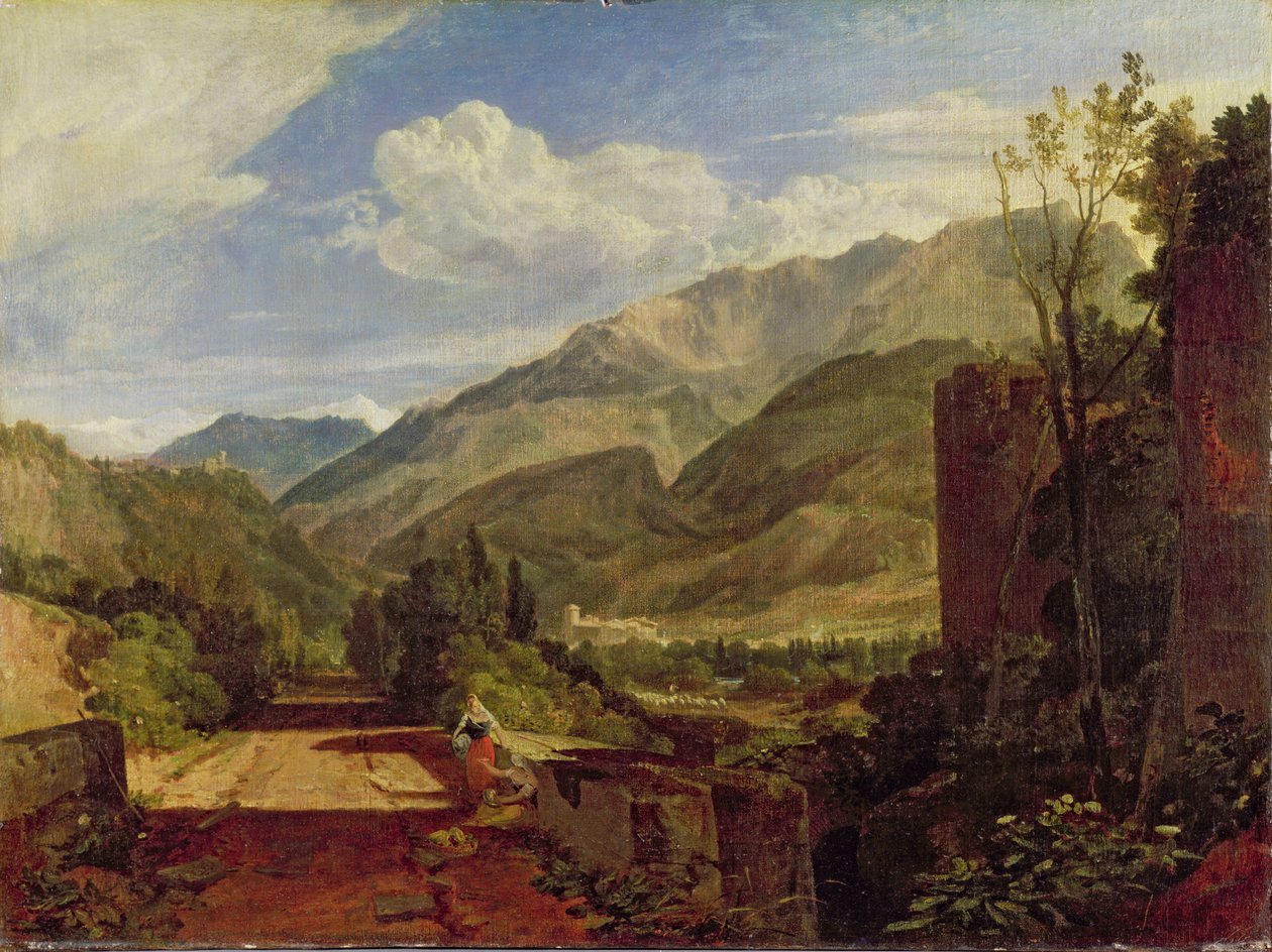 Chateau de St. Michael, Bonneville, Savoy, 1803 av Joseph Mallord William Turner