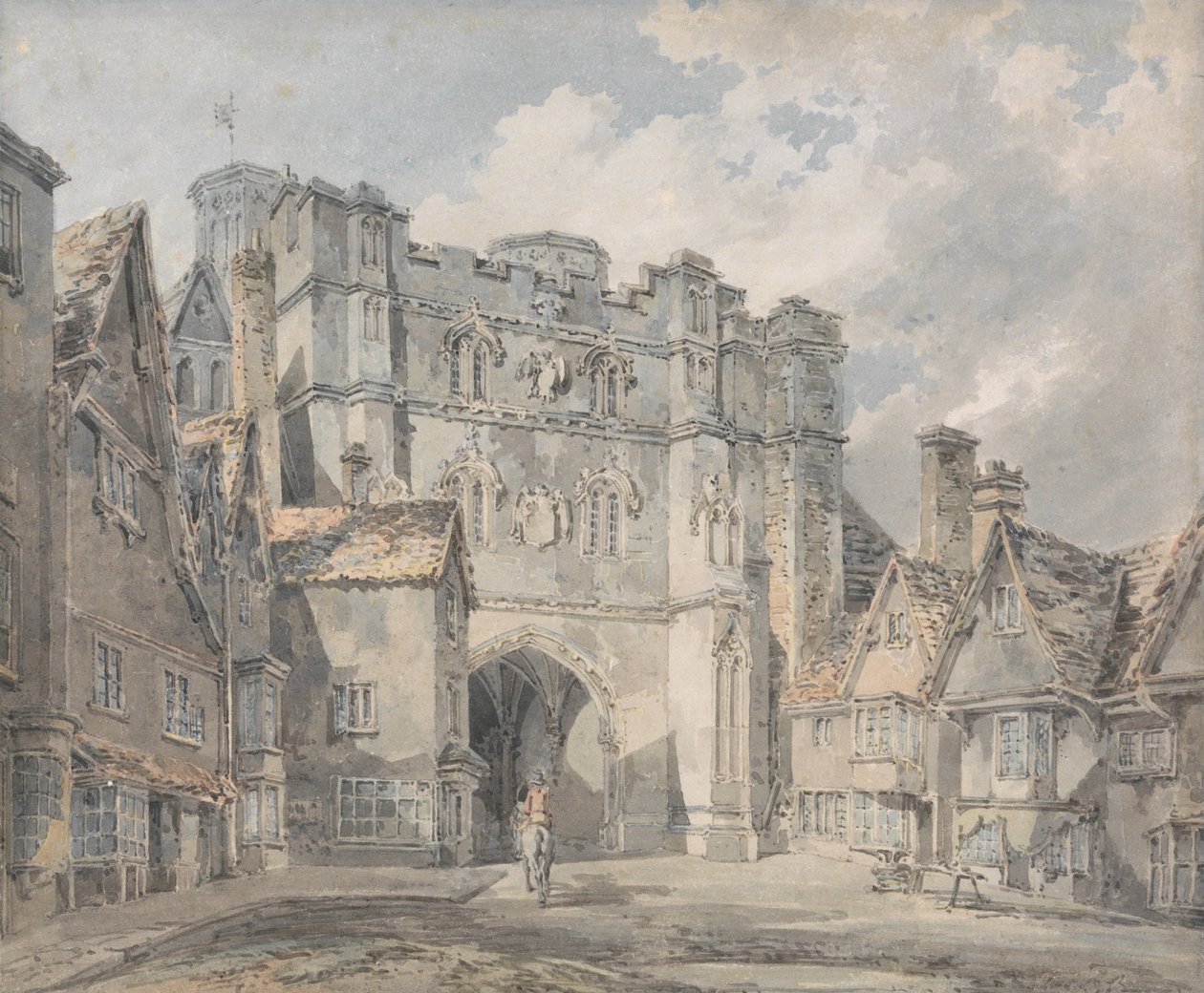 Christ Church Gate, Canterbury av Joseph Mallord William Turner