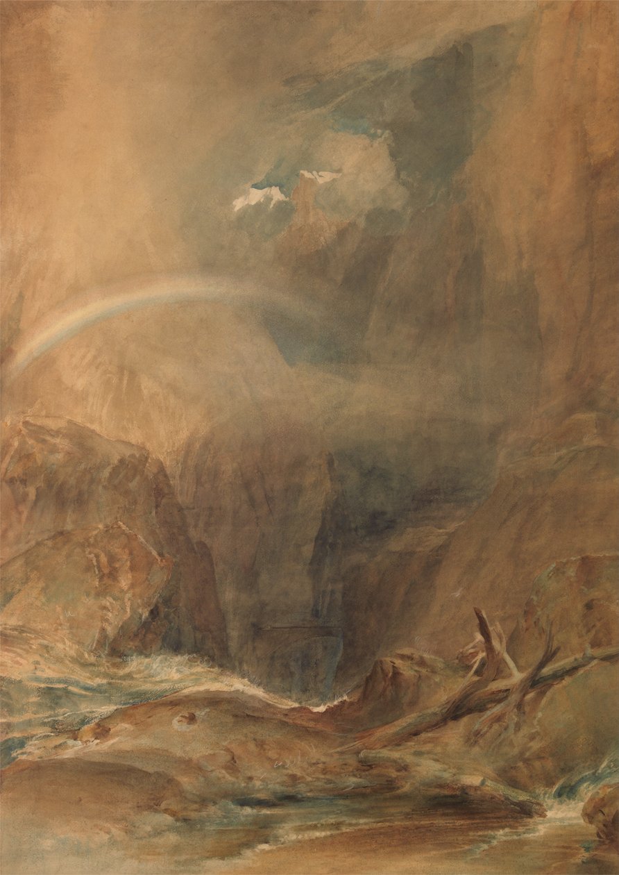 Devils Bridge, Saint Gotthards Pass av Joseph Mallord William Turner