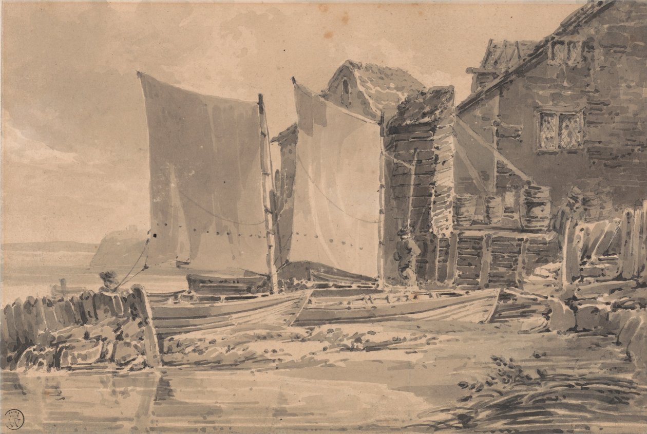 Fishermans Cottage, Dover av Joseph Mallord William Turner