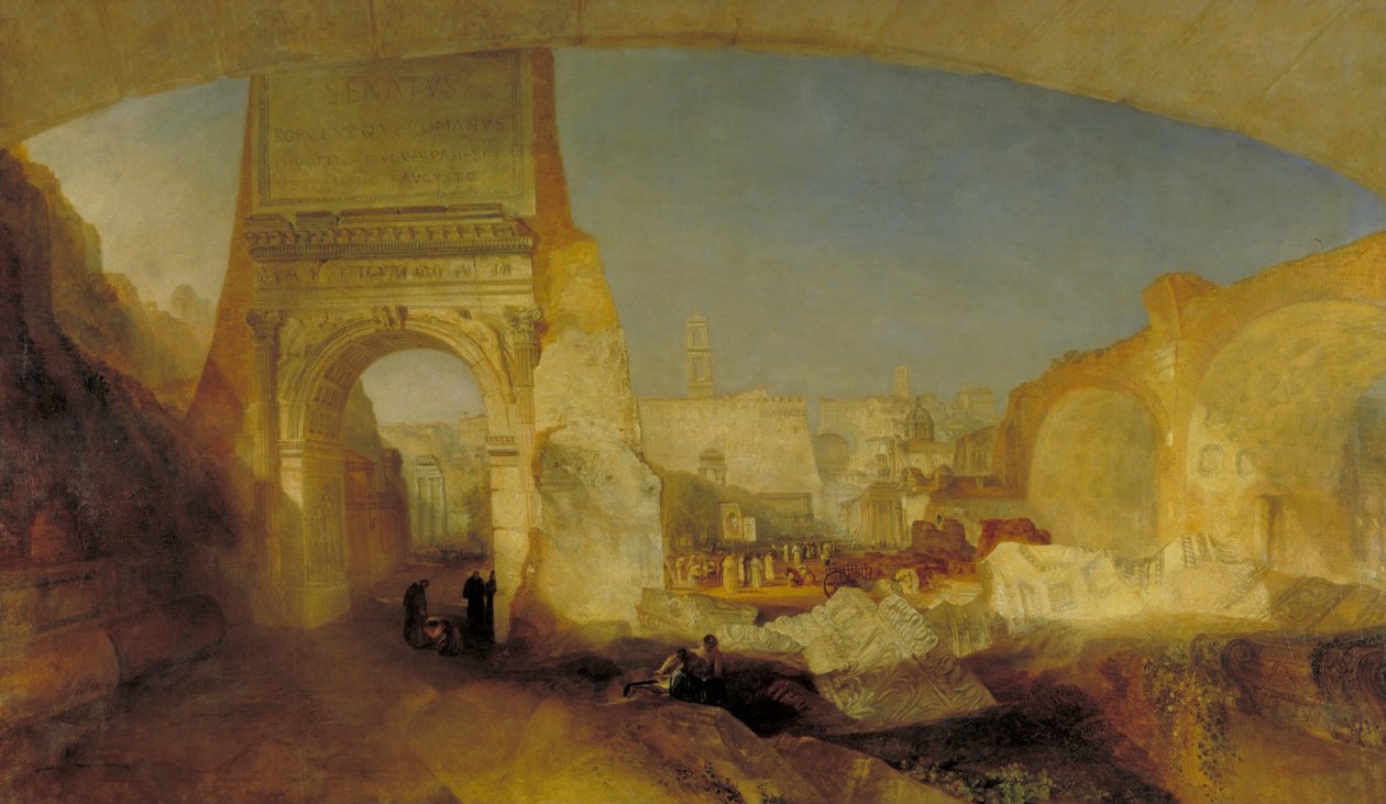 Forum Romanum, for Mr Soanes Museum av Joseph Mallord William Turner