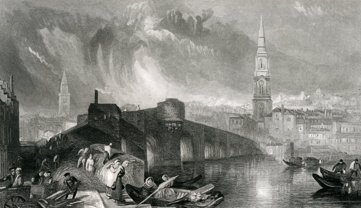 Inverness, gravert av W. Miller, 1836 av Joseph Mallord William Turner