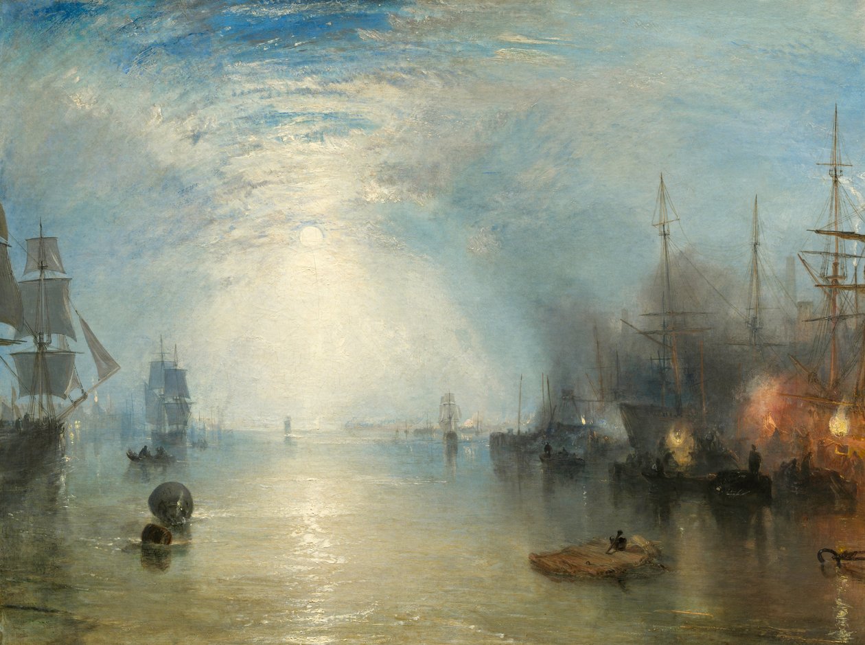 Keelmen Heaving in Coals by Moonlight av Joseph Mallord William Turner
