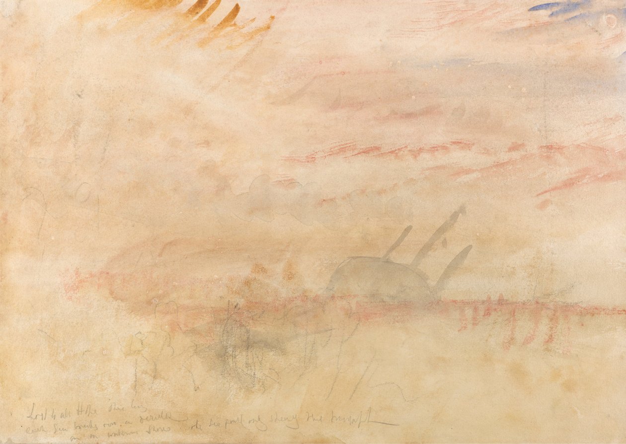 Tapt for alt håp Brig av Joseph Mallord William Turner