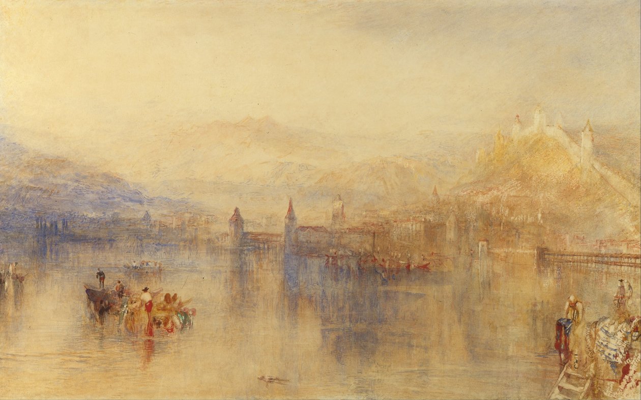 Lucerne fra innsjøen av Joseph Mallord William Turner