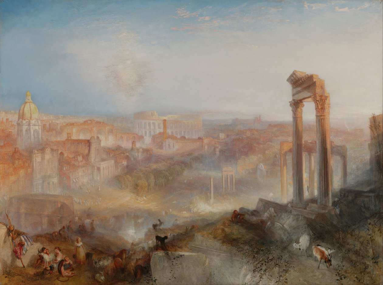 Moderne Roma-Campo Vaccino av Joseph Mallord William Turner