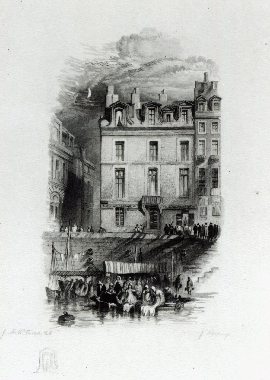 Napoleons losji på Quai Conti, 1834-36 av Joseph Mallord William Turner