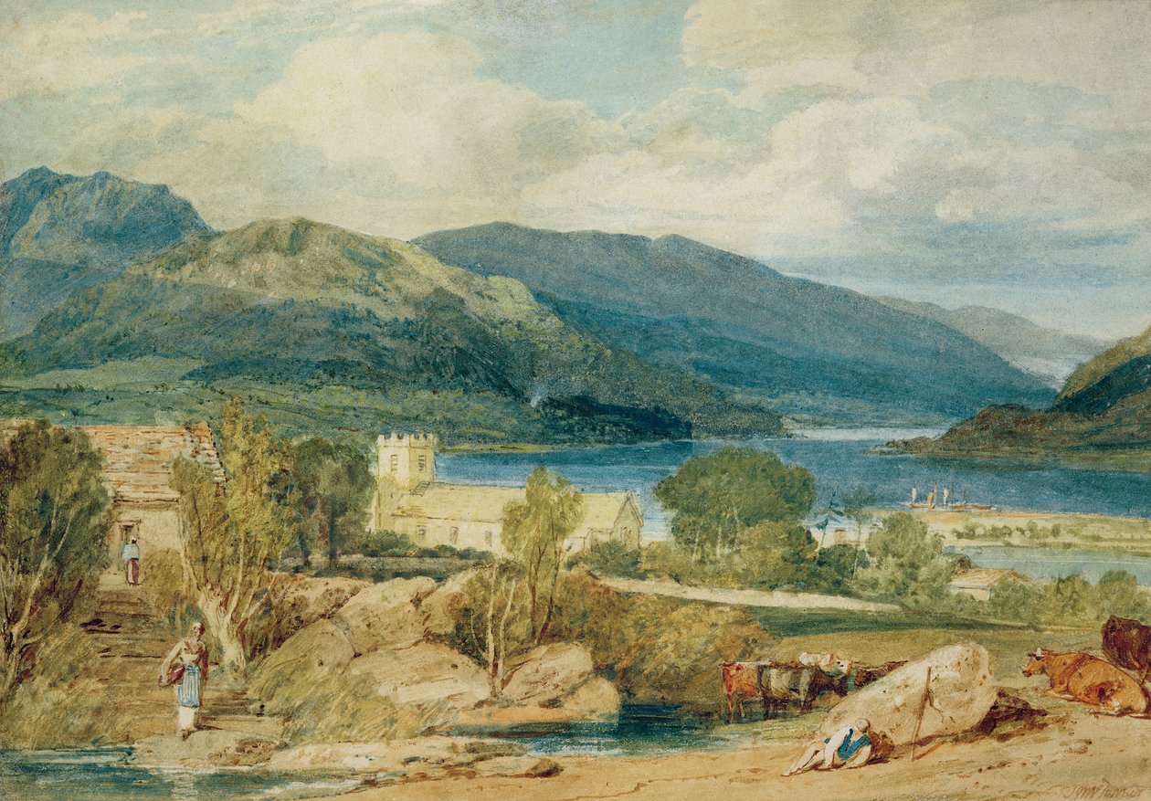 Patterdale (wc med penn på papir) av Joseph Mallord William Turner