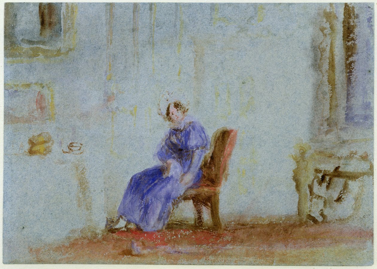 Spillt melk, ca. 1828 av Joseph Mallord William Turner