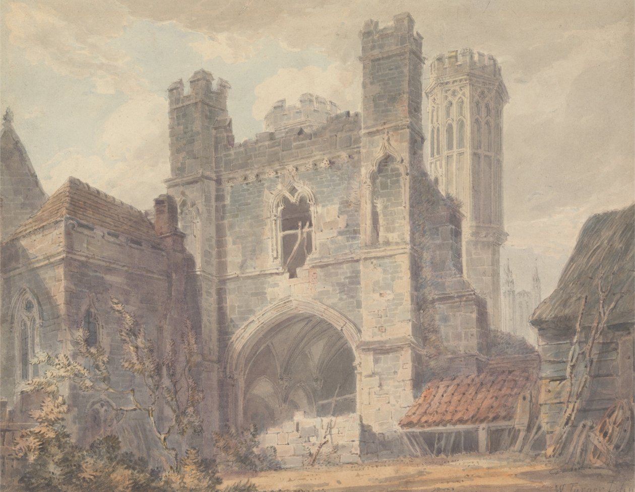 St. Augustines Gate, Canterbury av Joseph Mallord William Turner