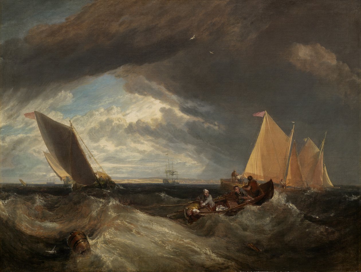 Krysset mellom Themsen og Medway, 1807 av Joseph Mallord William Turner