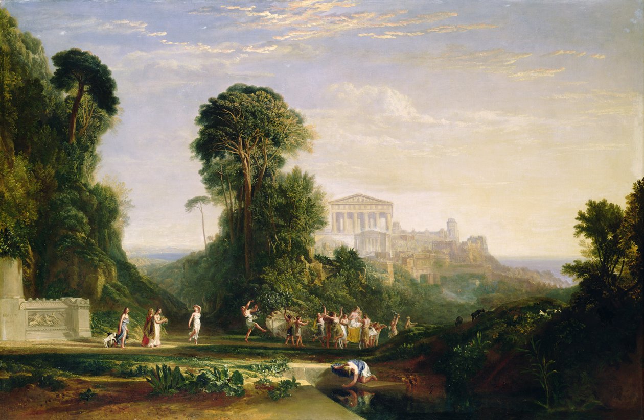 Jupiters tempel - Prometheus restaurert av Joseph Mallord William Turner