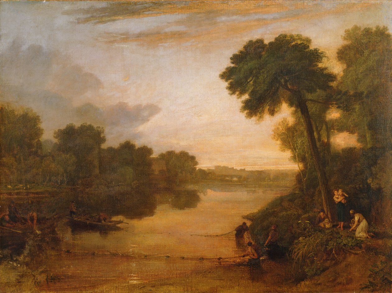 Themsen nær Windsor, ca. 1807 av Joseph Mallord William Turner