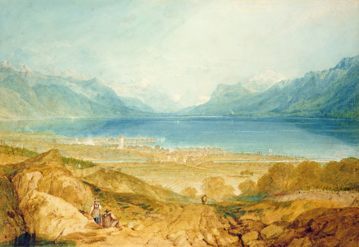 Vevey, Genfersjøen av Joseph Mallord William Turner