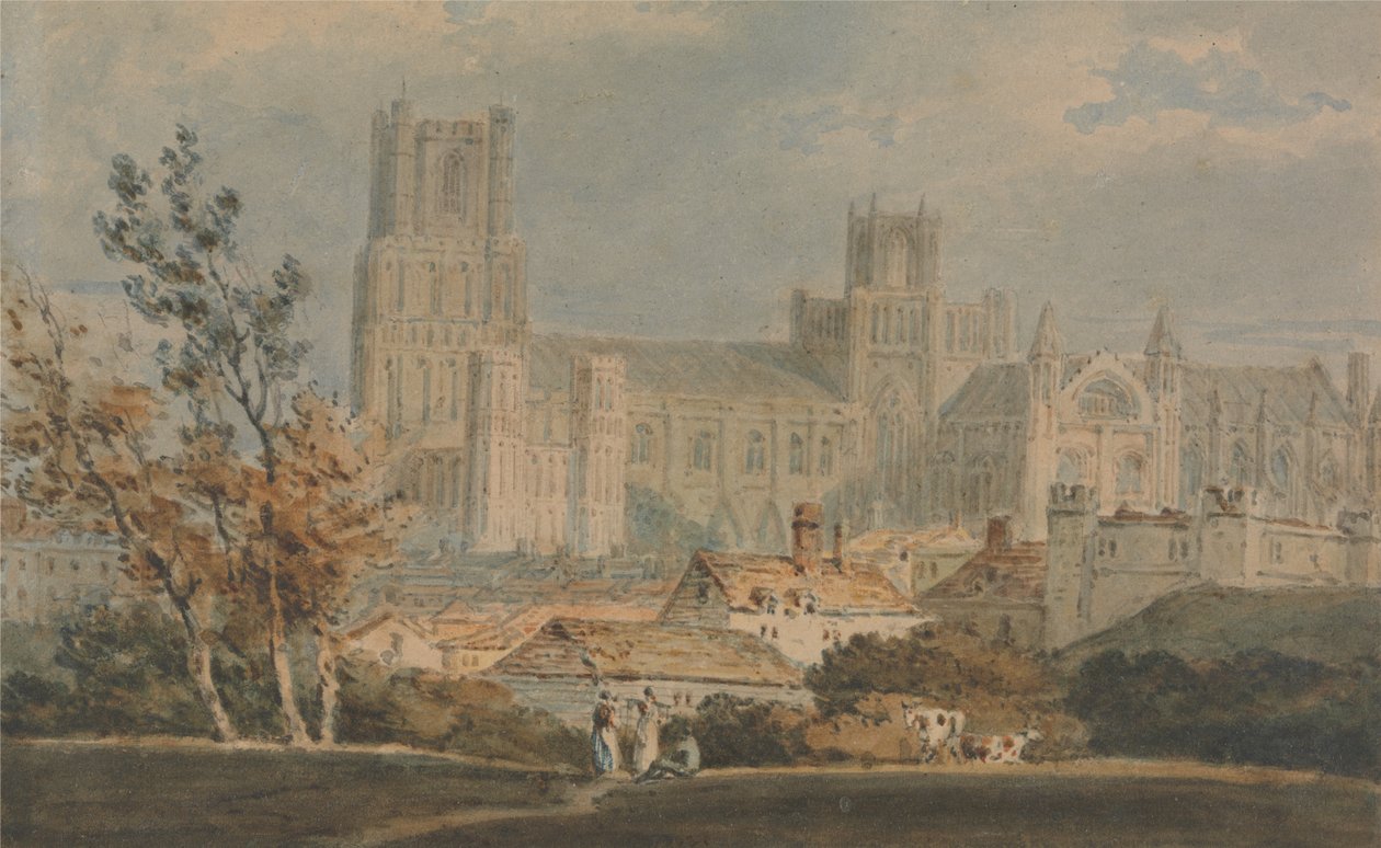 Utsikt over Ely Cathedral av Joseph Mallord William Turner