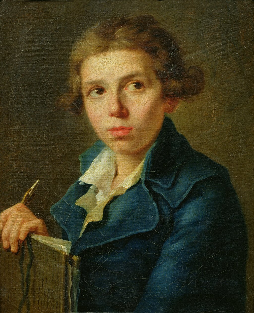 Portrett av Jacques-Louis David (1748-1825) som ungdom av Joseph Marie, the Elder Vien