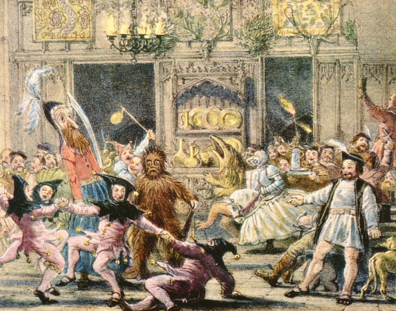 Twelfth Night Tudor Revels (se også 87430) av Joseph Nash