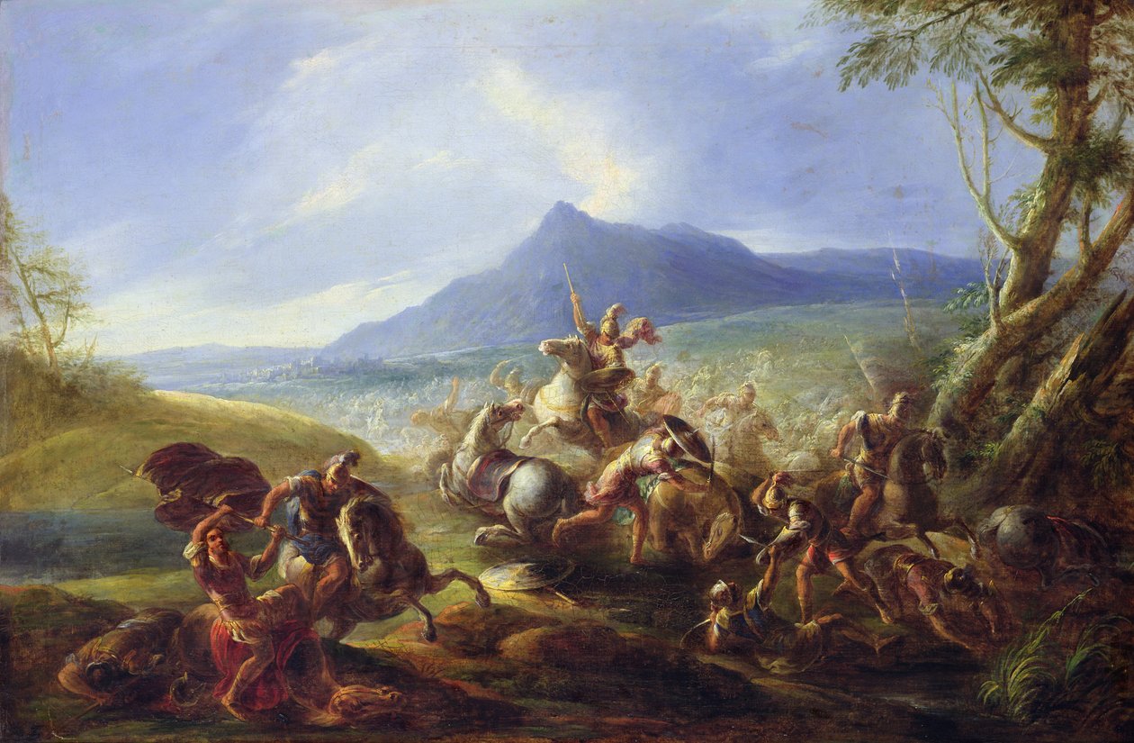 Slagscene, før 1680 av Joseph Parrocel