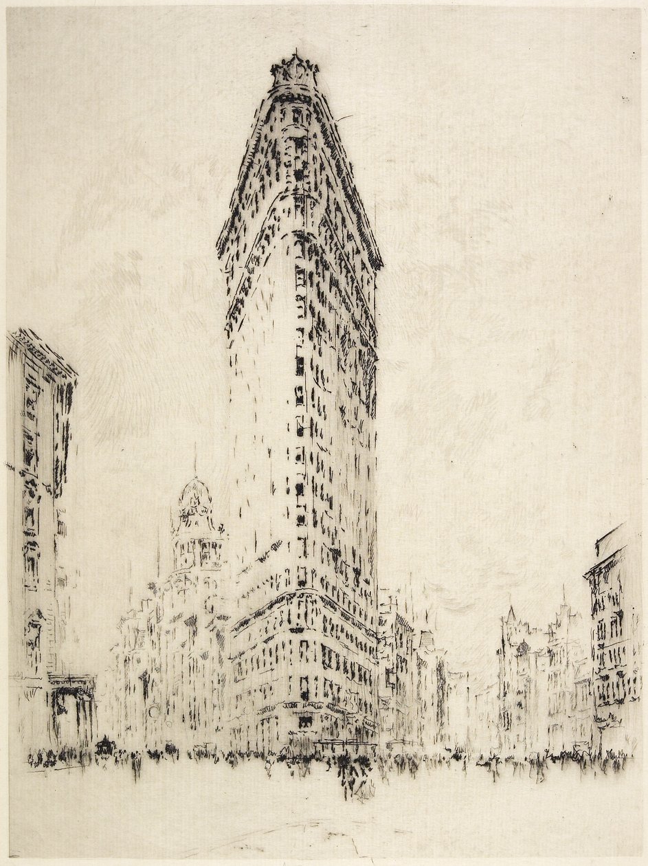 Flatiron Building, 1904 av Joseph Pennell