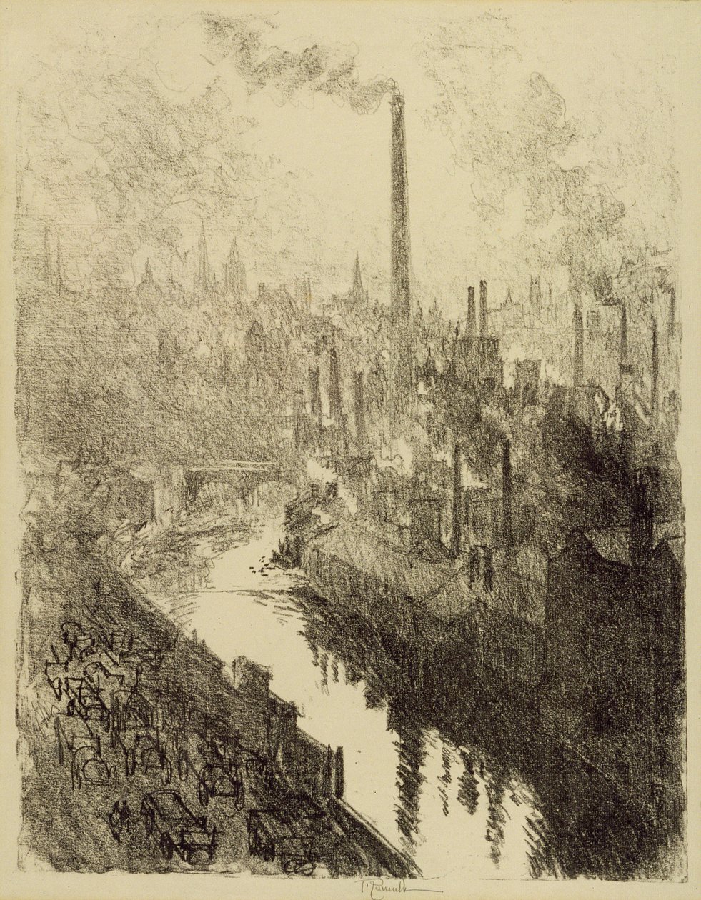 The Big Chimney, Sheffield, 1910 av Joseph Pennell