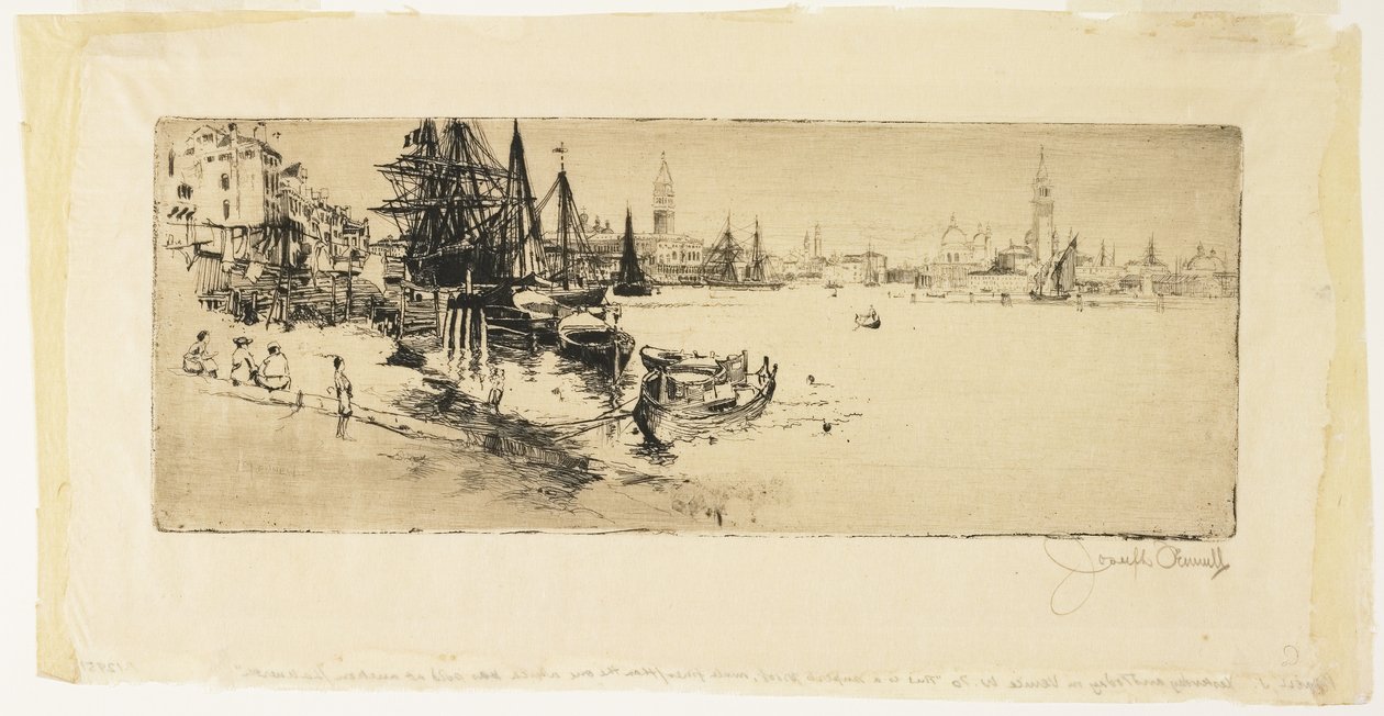 I går og i dag i Venezia, 1883 av Joseph Pennell