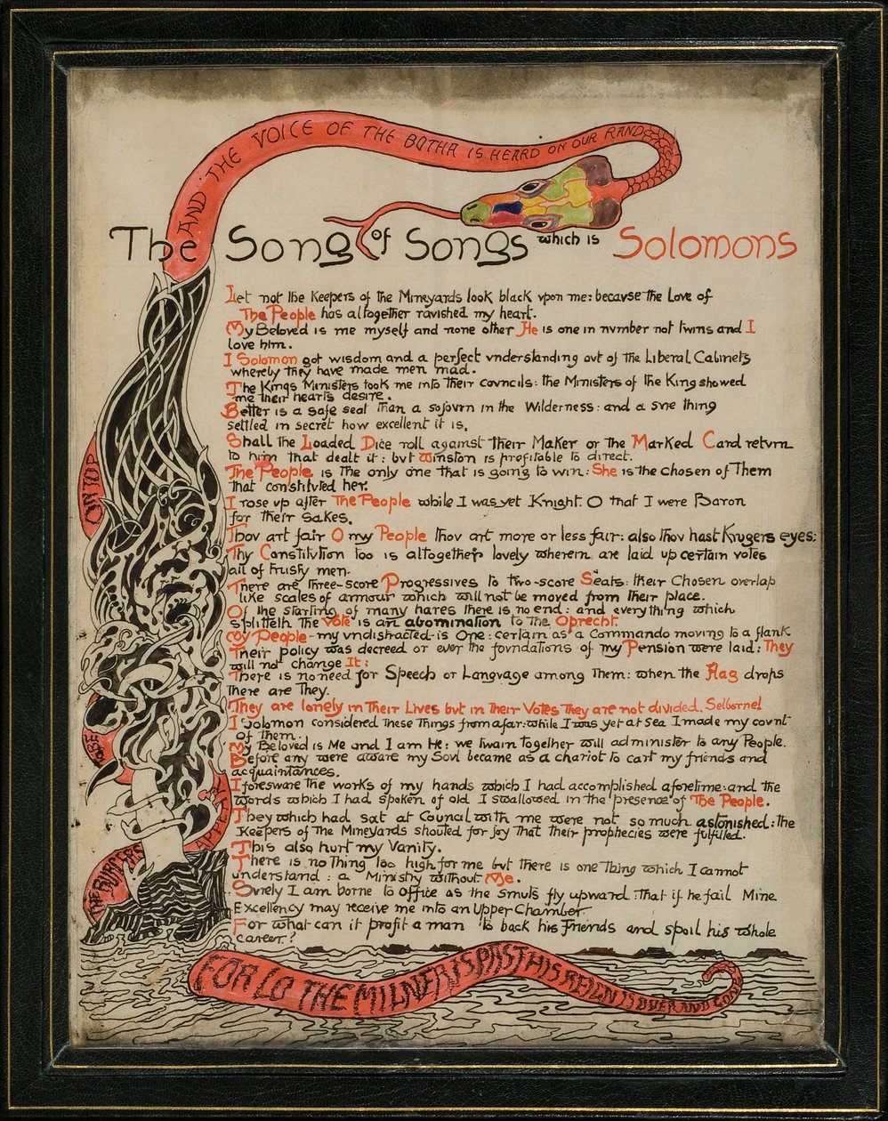 The Song of Songs som er Salomos, 8. september 1907 (penn og blekk og wc på papir) av Joseph Rudyard Kipling