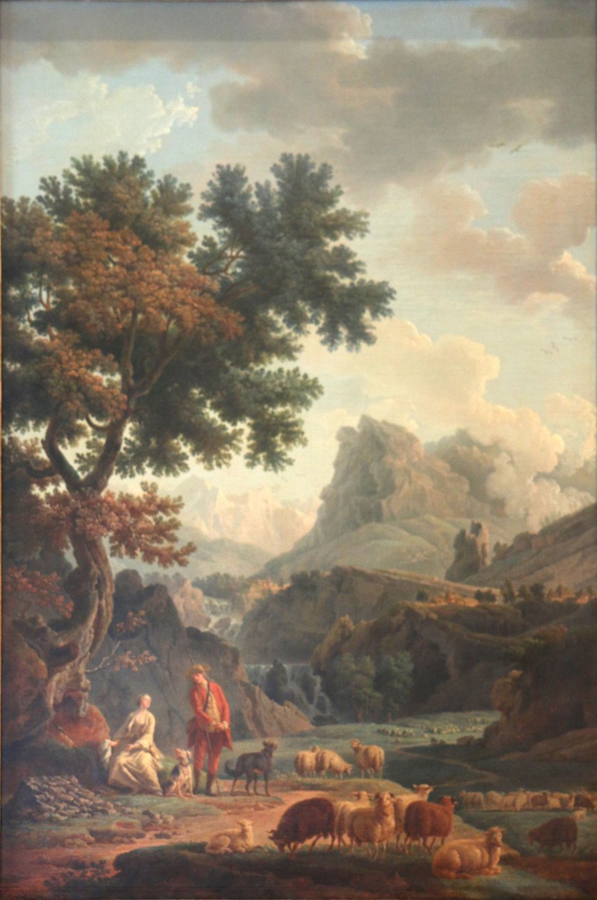 Gjeterinnen i Alpene av Claude Joseph Vernet