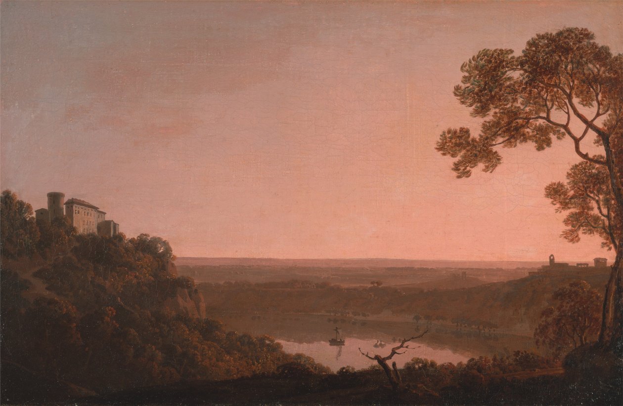 Nemi -sjøen av Joseph Wright of Derby