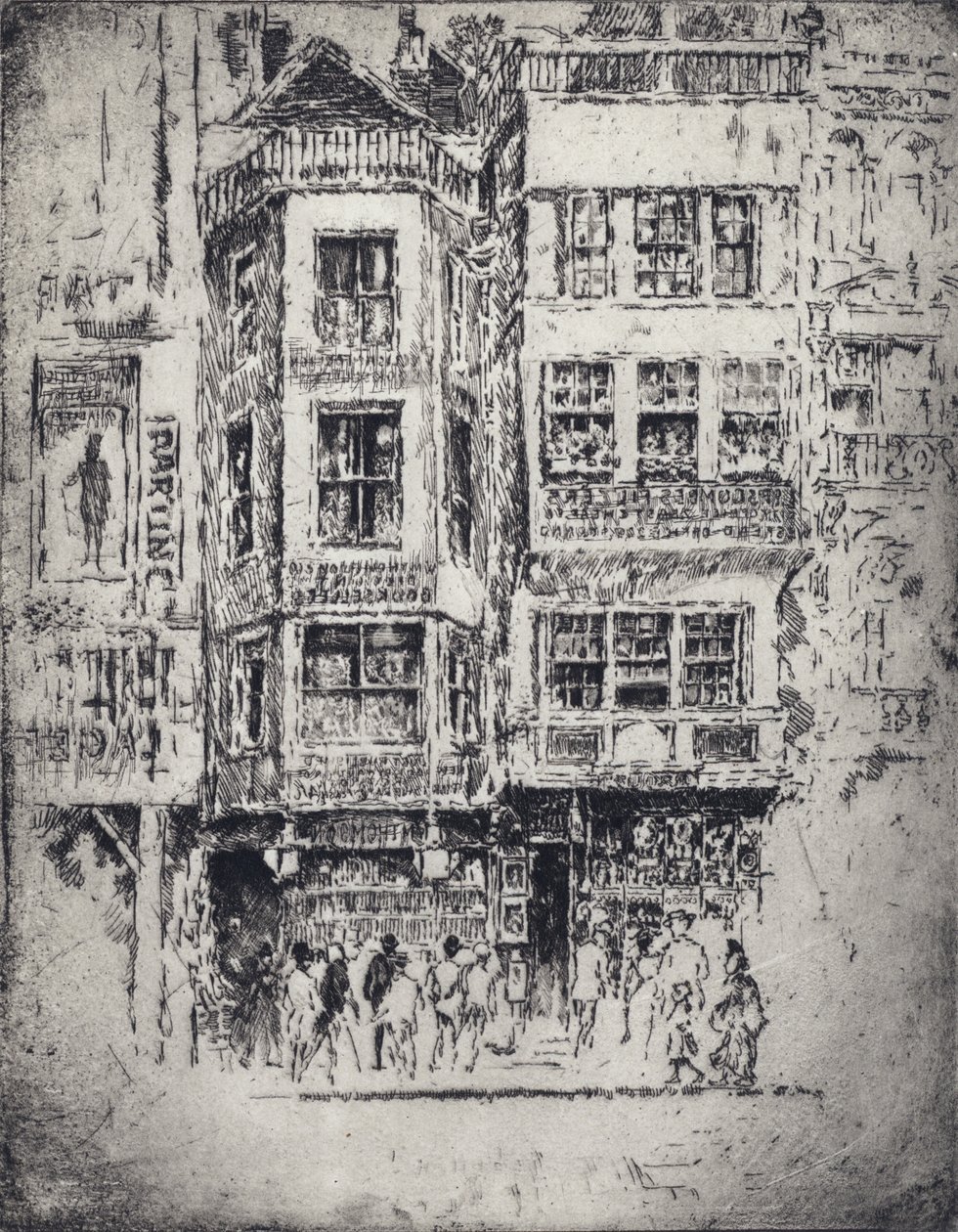 230 Strand (litho) av Joseph (after) Pennell