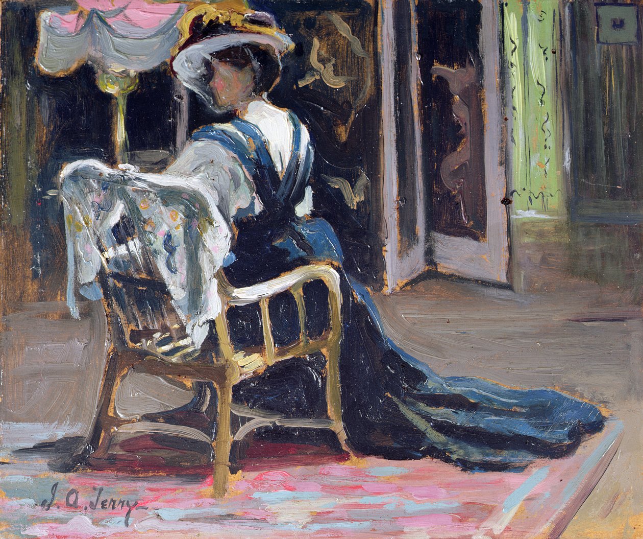 I studioet (panel) av Joseph Alfred Terry