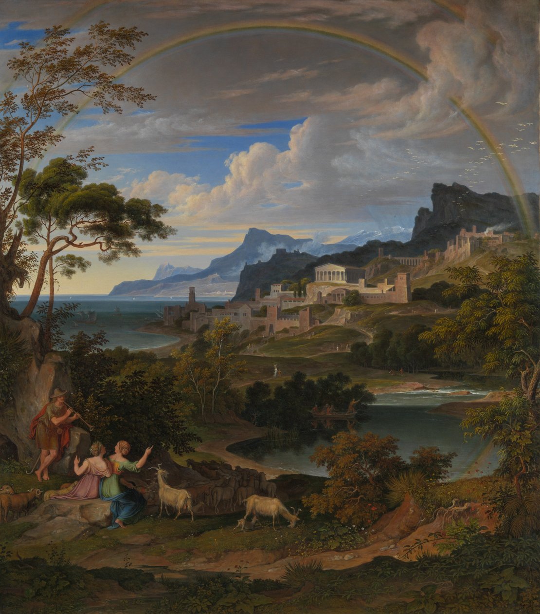 Heroisk landskap med regnbue, 1824. av Joseph Anton Koch