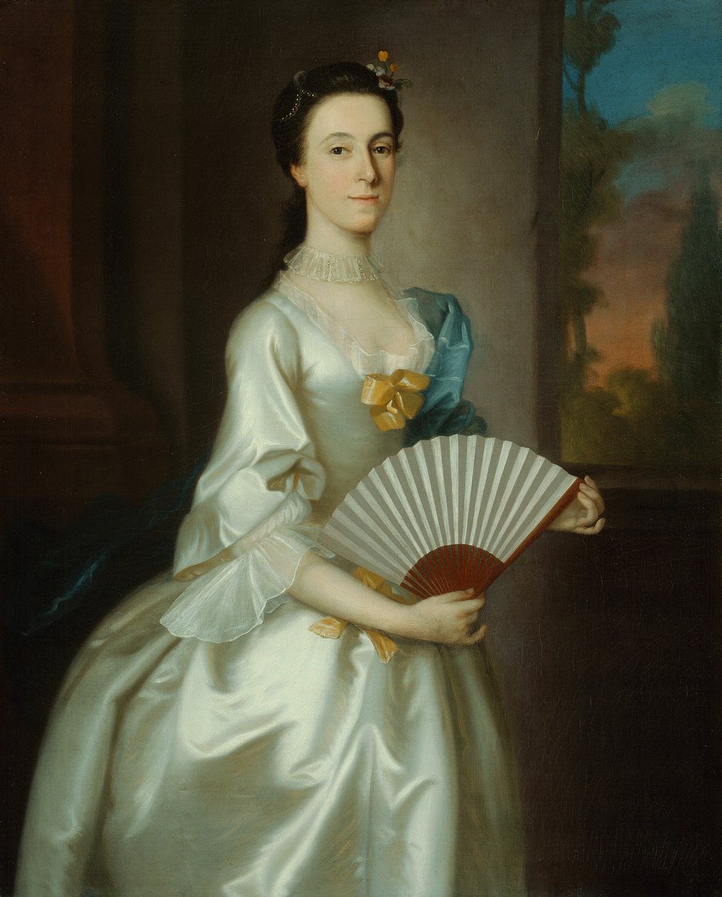 Abigail Chesebrough, fru Alexander Grant, 1754. av Joseph Blackburn