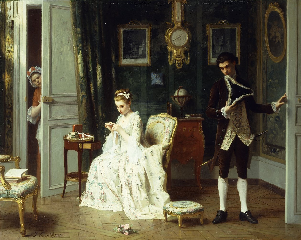 Den besøkende, 1881 av Joseph Caraud