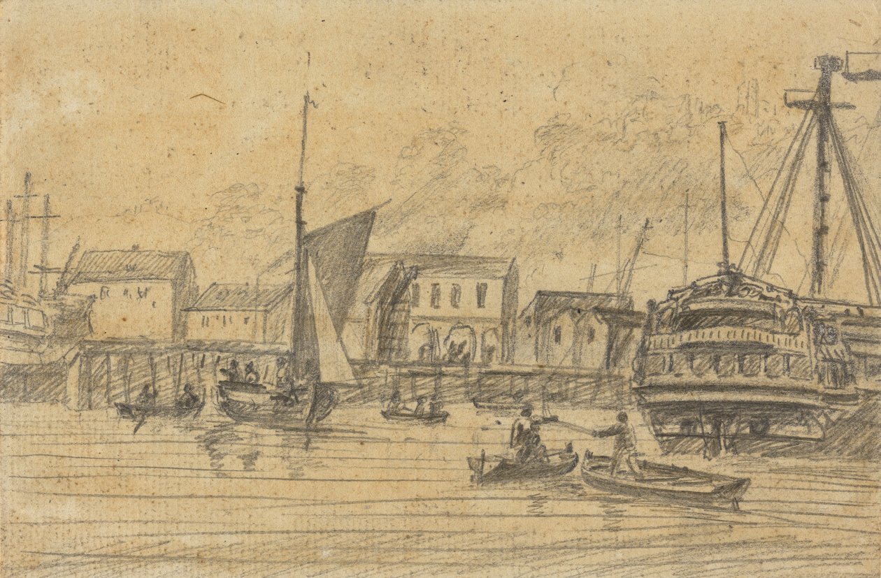 Havnescene av Joseph Cartwright