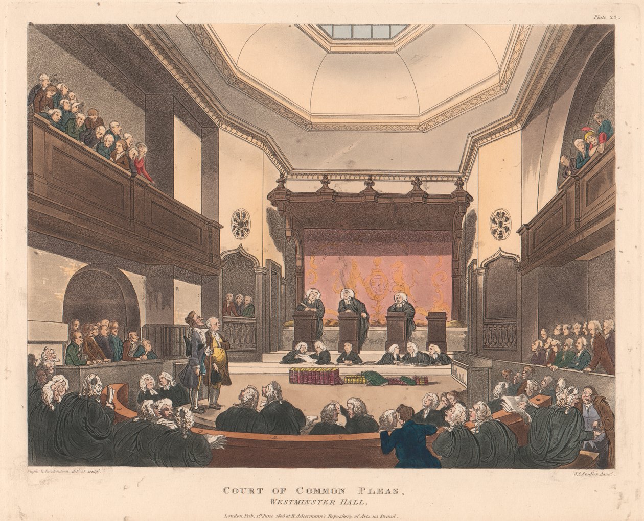 Court of Common Pleas, Westminster Hall av Joseph Constantine Stadler