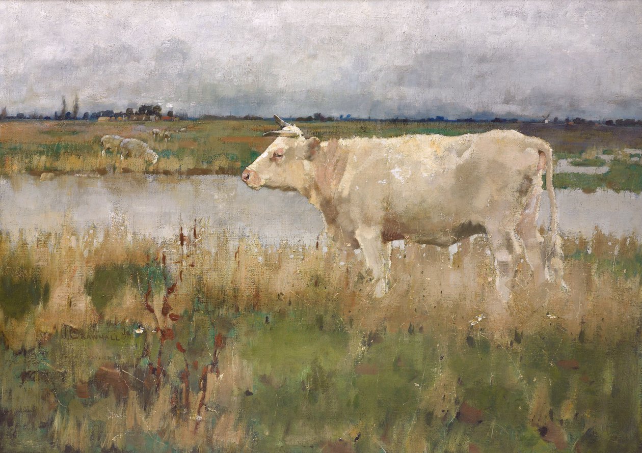 A Lincolnshire Pasture, ca. 1882-3 (olje på lerret) av Joseph Crawhall